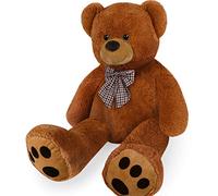 Monzana Ours en Peluche Nounours XL 100cm Brun Doudou Peluche Ours en Peluche Teddy Cadeau Enfant Adulte Jouet
