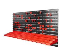 MONZANA® Panneau mural de rangement pour outils 54 pièces portes-outils plastique bricolage rangement atelier