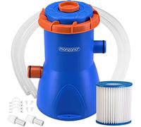 Monzana Pompe de Filtration pour Piscine MZP30 2.280 l/h Puissance 30W Cartouche de Filtration filtrante Tuyau Pompe Piscine Eau