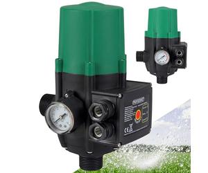 MONZANA® Pressostat pompe eau sans câble 10 bar protection fonctionnement à sec contrôleur pompe pression manomètre interrupteur de pression