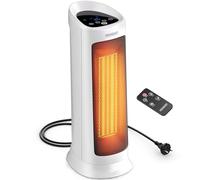 Monzana Radiateur soufflant céramique 2000W Blanc 4 Modes 15-40°C économique Oscillation 120° minuteur télécommande Chauffage d'appoint