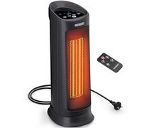 Monzana Radiateur soufflant céramique 2000W Noir 4 Modes 15-40°C économique Oscillation 120° minuteur télécommande Chauffage d'appoint