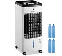 MONZANA® Rafraîchisseur d'Air Mobile 3,5L 4en1 avec Télécommande - Climatiseur Évaporatif 330 m³/h, Ventilateur, Humidificateur, Purificateur & Ioniseur - 3 Vitesses, 4 Blocs Réfrigérants Inclus