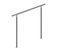 MONZANA® Rampe d'escalier 120 cm acier inoxydable sans traverse main courante balustrade garde-corps aide escalier balcon intérieur extérieur