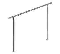 MONZANA® Rampe d'escalier 150 cm acier inoxydable sans traverse main courante balustrade garde-corps aide escalier balcon intérieur extérieur