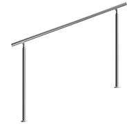 MONZANA® Rampe d'escalier 160 cm acier inoxydable sans traverse main courante balustrade garde-corps aide escalier balcon intérieur extérieur
