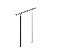 MONZANA® Rampe d'escalier 80 cm acier inoxydable sans traverse main courante balustrade garde-corps aide escalier balcon intérieur extérieur