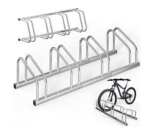 Monzana® Râtelier 4 vélos métal support de rangement pneu 65 mm max range-vélos support rangement vélo VTT enfants BMX