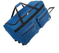 Monzana® Sac De Voyage à roulettes Bleu - Valise XXL 160L avec poignée télescopique - Trolley Grand Sac de Sport Duffle Bag Weekender avec Cadenas - 85x43x44cm