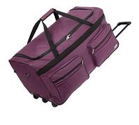 Monzana® Sac De Voyage à roulettes Violet - Sac de Sport 85L avec poignée télescopique - Trolley Valise Duffle Bag Weekender avec Cadenas - 70x36x34cm