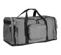 MONZANA® Sac de voyage - Sac de Sport Gris 90L Fitness Football Transport Bandoulière amovible Réglable Weekender Duffelbag