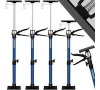 MONZANA® Set de 4 étai de porte/soutien acier réglable en hauteur 115-290cm max. 30kg bricolage atelier maison garage étai soutien télescopique