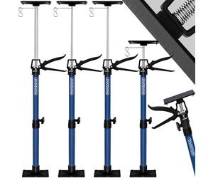MONZANA® Set de 4 étai de porte/soutien acier réglable en hauteur 115-290cm max. 30kg bricolage atelier maison garage étai soutien télescopique