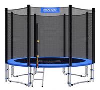 Monzana Trampoline Ø 183cm TÜV Rheinland GS Max. 50 kg Set Complet Filet de sécurité Coussin Jardin Toile Jeu d'extérieur