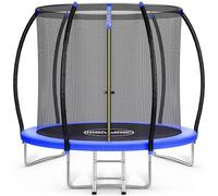 Monzana Trampoline Ø244 cm Set Complet avec Filet de sécurité intérieur Échelle Couverture de Bord Tapis de Saut de Jardin