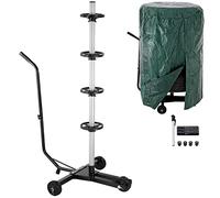 Monzana® Arbre à pneus 225mm 4 Roues Jantes 100kg Mobile 3 roulettes Housse Support Rangement Pneu étagère Rangement Garage Cave