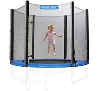 MONZANAŽ Filet Trampoline Sécurité Ř426-430cm 6 Barres Résistant UV Filet de Protection Filet extérieur résistant