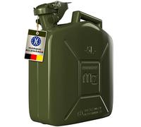 MONZANAŽ Jerrican essence 5L métal homologation ONU transport liquides diesel essence voiture huile moto bidon goupille eau récipient étanche carburant