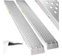 MONZANAŽ Lot de 2 rampes de Chargement en Acier galvanisé 160 cm Charge Max. 200 kg par Rampe Surface antidérapante