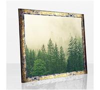 Monzetta Deluxe Cadre photo pour poster 57 x 99 cm Bleu doré chiné cm Format au choix 99 x 57 cm RW Blanc