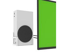 Monzlteck Support Mural pour Xbox Series S, entièrement en métal, Suspendu verticalement au Mur, Bouton d'alimentation, Gauche/Droite, étagère Murale pour XSS