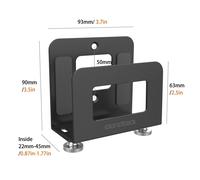 Monzlteck-Support mural réglable pour petit appareil,Apple TV 3,4,4K,routeur,modem,boîtier TV et autres médias plus tard - Type Black