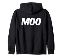 Moo A Text That Says Moo Costume pour homme et femme Sweat à Capuche