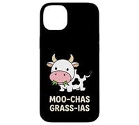 Moo-chas Grass-ias Vache Mignonne Meme Brainrot Coque pour iPhone 14 Plus
