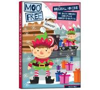 Moo Free Calendrier de l'Avent 2022 en chocolat au lait alternatif sans gluten sans produits laitiers végétaliens