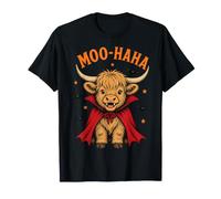 Moo-Haha Vampire Highland Cow Halloween Costume Men Women T-Shirt