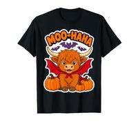 Moo Haha Vampire Highland Cow Halloween Costume Men Women T-Shirt Graphique avec Valeur