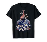 Moo, I'm A Goat Animal Puns Farm Barnyard Fun |- T-Shirt