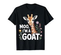 Moo, I'm A Goat Animal Puns Farm Barnyard Fun - T-Shirt