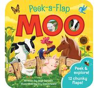 Moo: Peek a Flap Children's Board Book