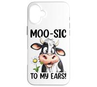 Moo-Sic à Mes Oreilles Coque pour iPhone 16 Plus