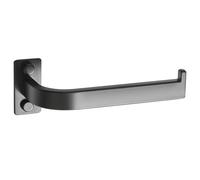 Mooche Porte Rouleau Papier Toilette, Longueur 18 CM, Papier Toilette Mural pour Salle de Bain/Cuisine, Derouleur Papier Toilette Murale en Acier Inoxydable SUS 304, Durable et Pratique, Noir