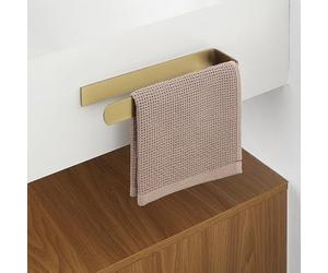 Mooche Porte Serviette Salle de Bain, Longueur 22.5 CM, Barres Porte-Serviettes Support Mural, en Acier Inoxydable, Porte Serviette de Bain Antirouille et Durable, Doré