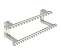 Mooche Porte Serviette Salle de Bain, Longueur 40 CM, Barres Porte-Serviettes Support Mural, en Acier Inoxydable, Porte Serviette de Bain Antirouille et Durable, Brossé