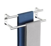 Mooche Porte Serviette Salle de Bain, Longueur 40 CM, Barres Porte-Serviettes Support Mural, en Acier Inoxydable, Porte Serviette de Bain Antirouille et Durable, Chrome