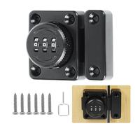 Mooche Serrure à Code Sans Clé, 5 X 4 Cm, Verrou à Code, Noir | Serrure à Code à 3 Chiffres avec Vis de Fixation de Sécurité, Verrou à Code Pour Placard d'Armoire, Garage, Clôtures,
