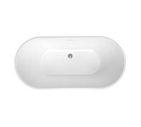 Mood 150x75 cm baignoire îlot en acrylique 180L, orientation gauche et droite, avec siphon + pieds, blanc (SATVMOOD1500)