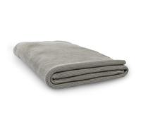 Mood & Ambience Abbracio Caldo | Plaid 130x170 cm Gris pour Canapé et Salon | 100% Coton | Plaid Doux et Chaud pour l’Automne, l’Hiver et Toutes Les Saisons