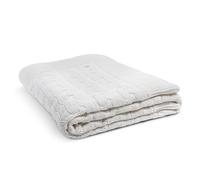 Mood & Ambience Nido Accogliente Couverture Douillette Blanche 130x170 cm pour Canapé & Salon | 100% Polyester Chaleureuse pour Toutes Les Saisons