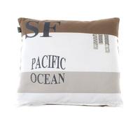 Mood collection Coussin Standard imprimé océan Pacifique 50 x 50 cm, Polyester, Marron, Taille Unique