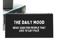Mood Flipes Sign For Your Desk,2024 New The Daily Mood Desk Sign,Funny Emotions FIip Book,Multifunctional Desk Mood FIip Chart Emotional Signes for Adults For Home Decoration