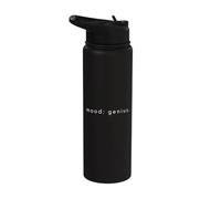 Mood Genius - Amant minimaliste et drôle d'éloge de soi Stainless Steel Insulated Water Bottle