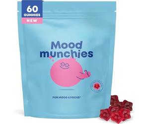 Mood Gummies, plantes naturelles, soutien doux de l'humeur au quotidien, amélioration de la concentration, équilibre corporel, sans sucre, sans OGM