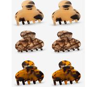 Mood Mood Brown Resin Mini Claw Clips Pack of 6 Brown One