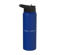 Mood Silence - Amoureux du silence minimaliste et amusant Stainless Steel Insulated Water Bottle
