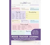 MOOD TRACKER JOURNAL: (Color Version) Daily, Weekly & Monthly Pages with Prompts to Reflect, Track Habits, and Improve Emotional Well-Being